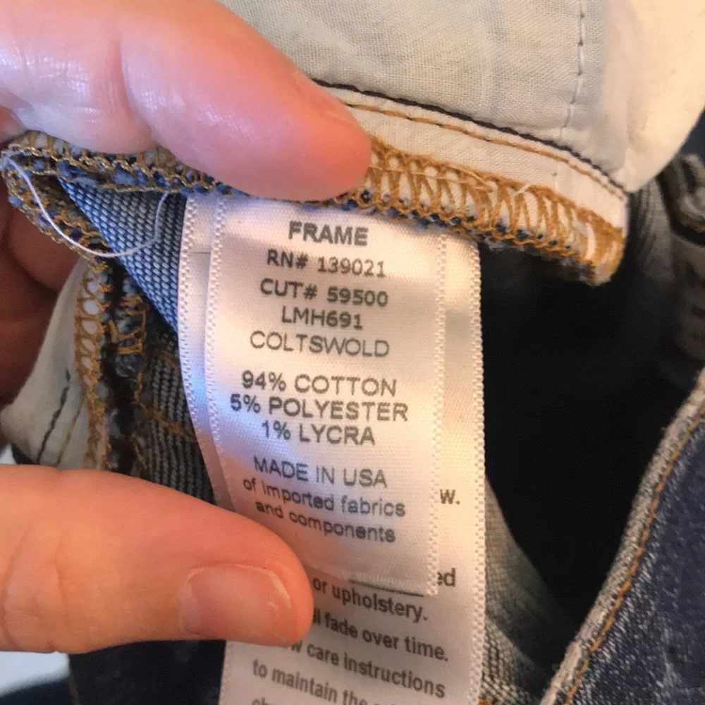 Frame L'Homme Slim Jeans in Coltswold Size 32